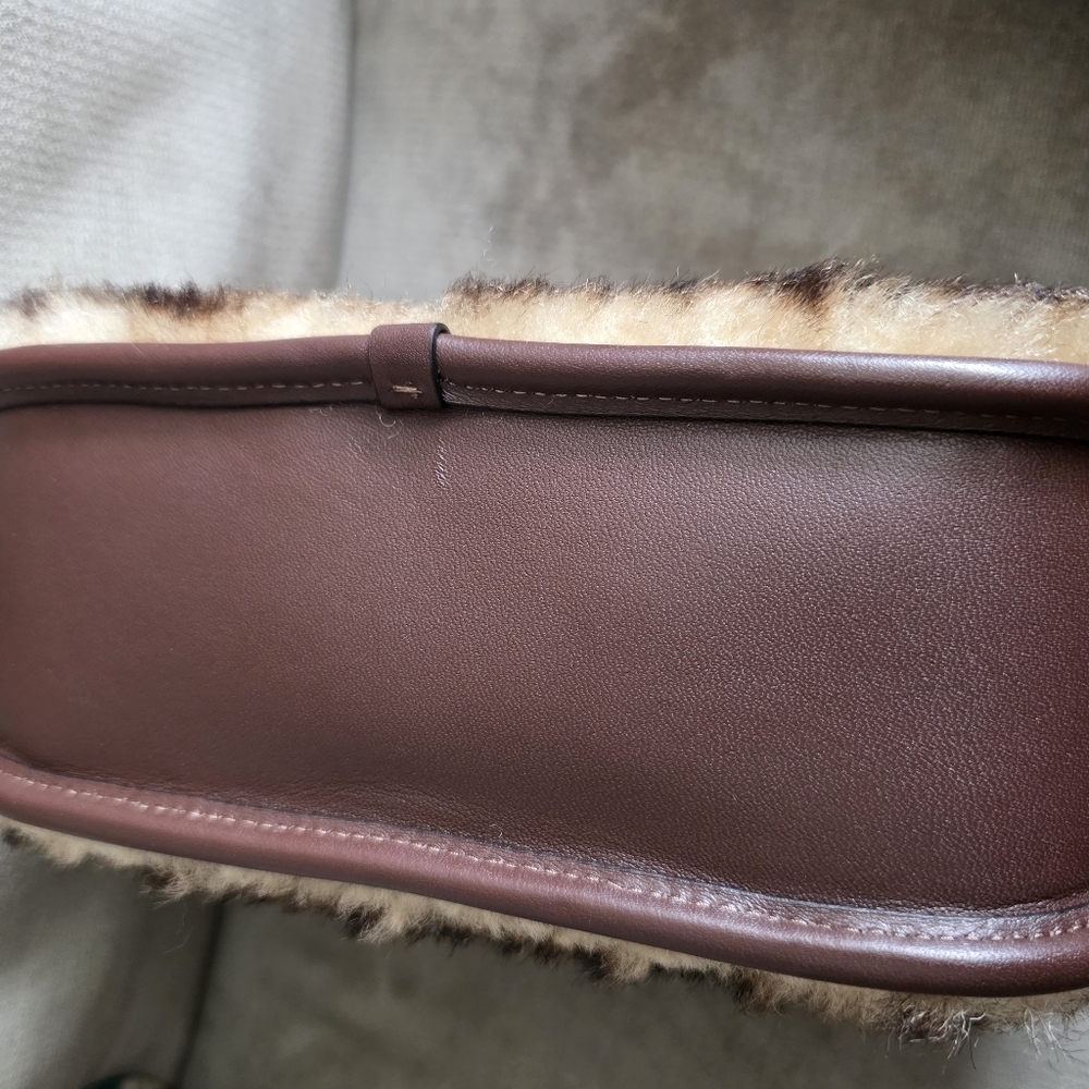 NWT Coach Shearling Swinger Chain Bag - Picture 5 of 7